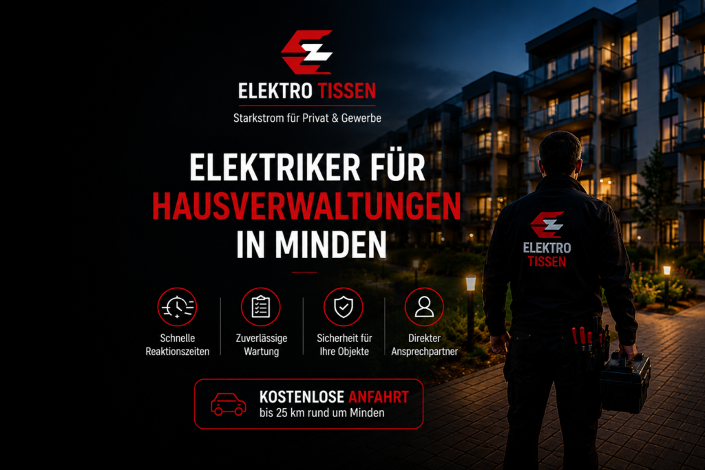 elektriker elektromeister für hausverwaltungen immobilien in minden, porta, lübbecke, bückeburg, elektro tissen