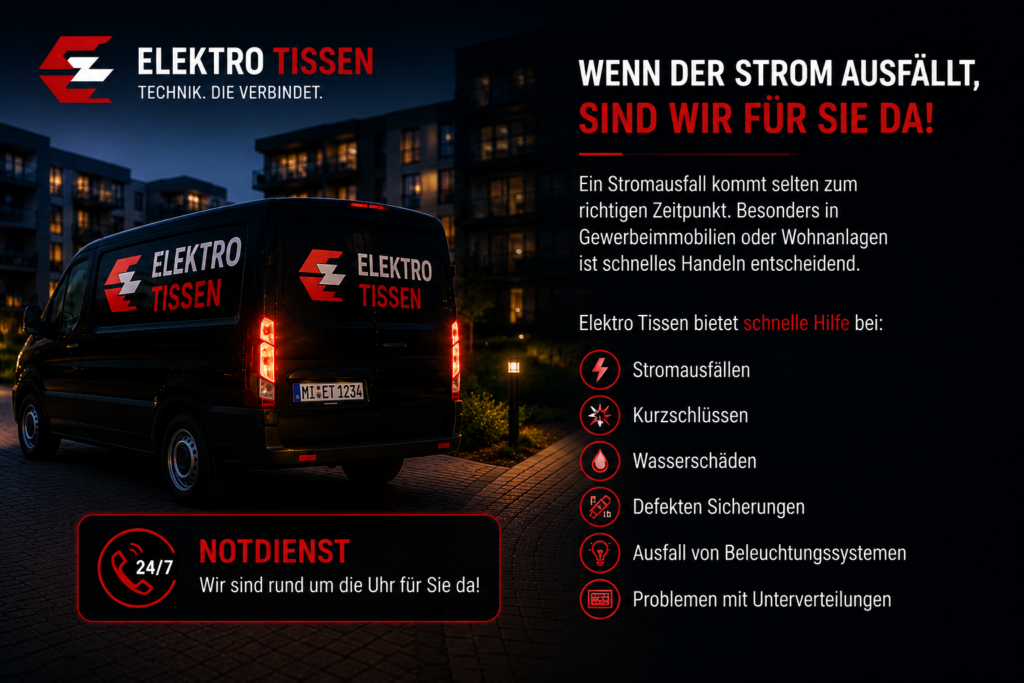 Elektriker Notdienst in Minden – Schnelle Hilfe bei Stromausfällen elektriker notdienst stromausfall maschinenausfall minden, lübbecke, bückeburg, porta, herford, hille. petershagen, lahde, elektromeister tissen